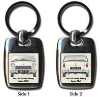 Austin Healey Sprite MkII 1962-64 (wire wheels) Keyring 5